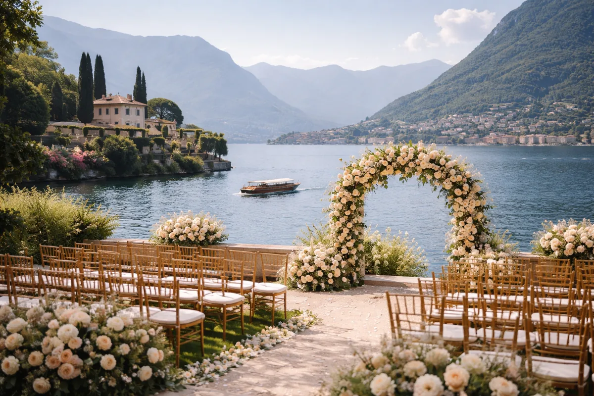 Comment organiser un mariage sur mesure dans une ville historique du lac de Côme